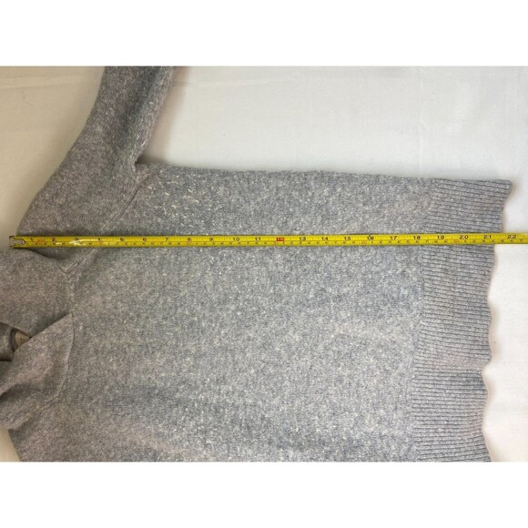 LOFT Women's Pullover Hooded Sweater Size XXSP Gray Soft Hoodie Knitted Acrylic - Picture 6 of 8